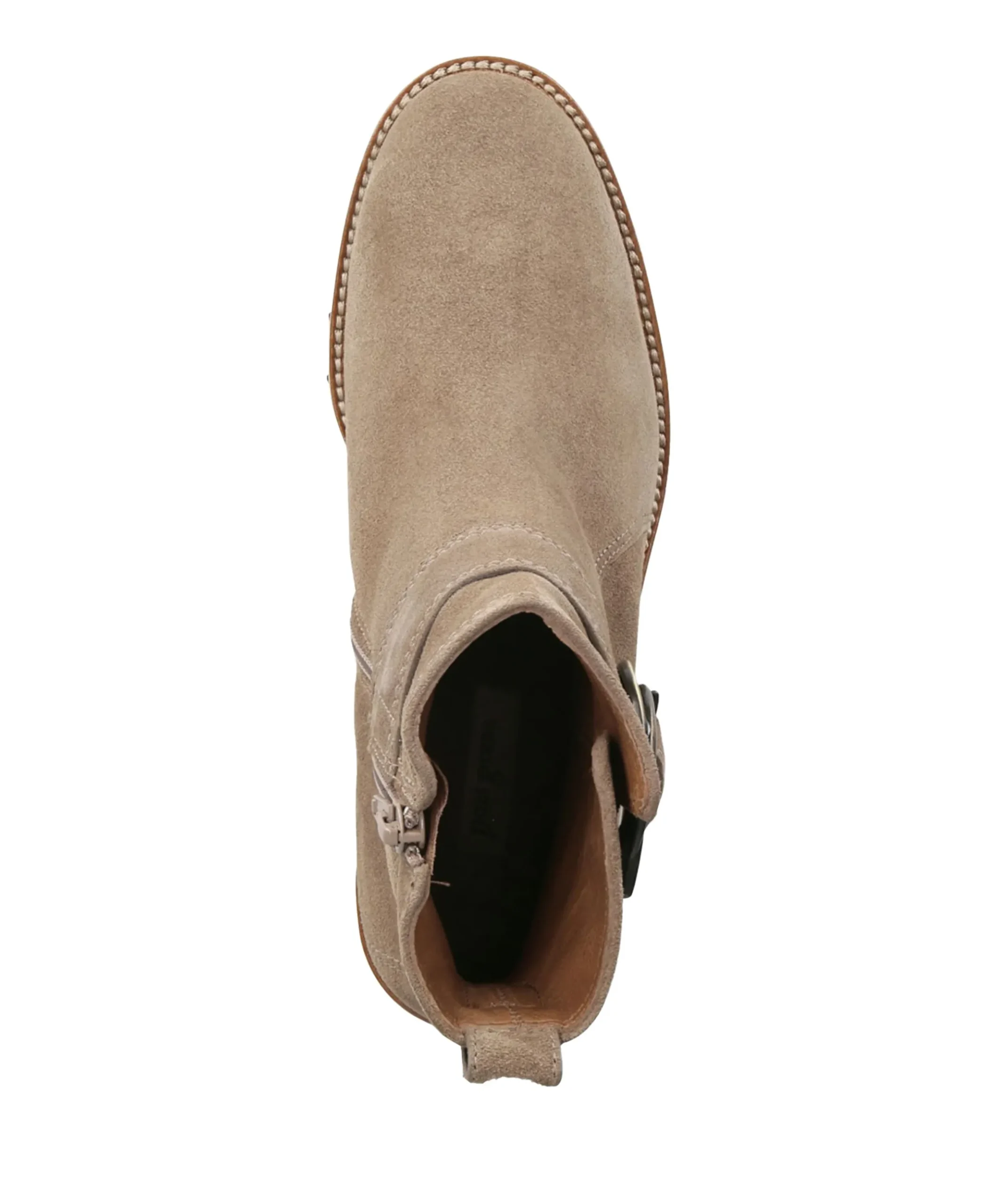 dames enkellaarzen beige