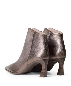 dames enkellaarzen beige