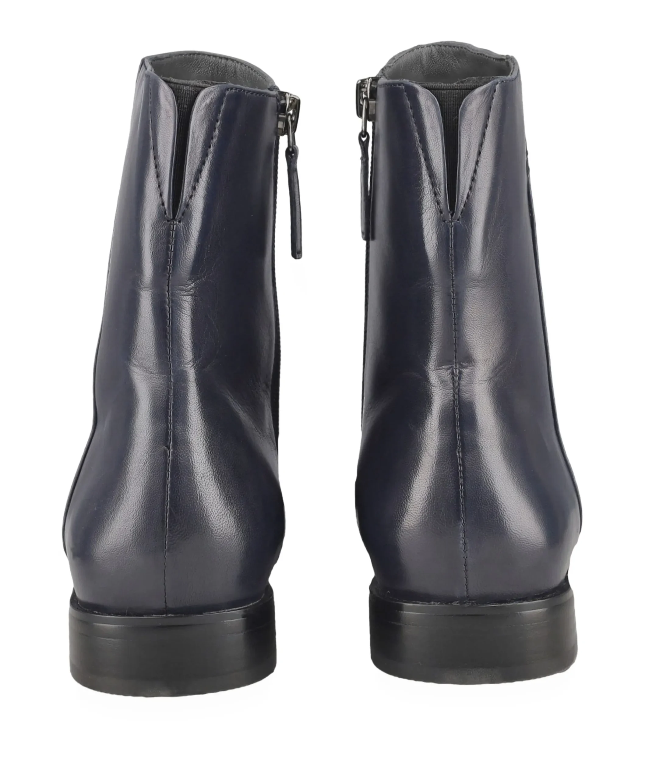 dames enkellaarzen blauw