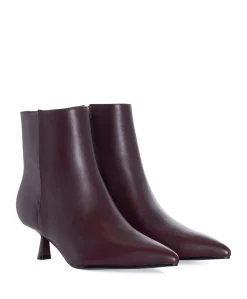 dames enkellaarzen bordeaux
