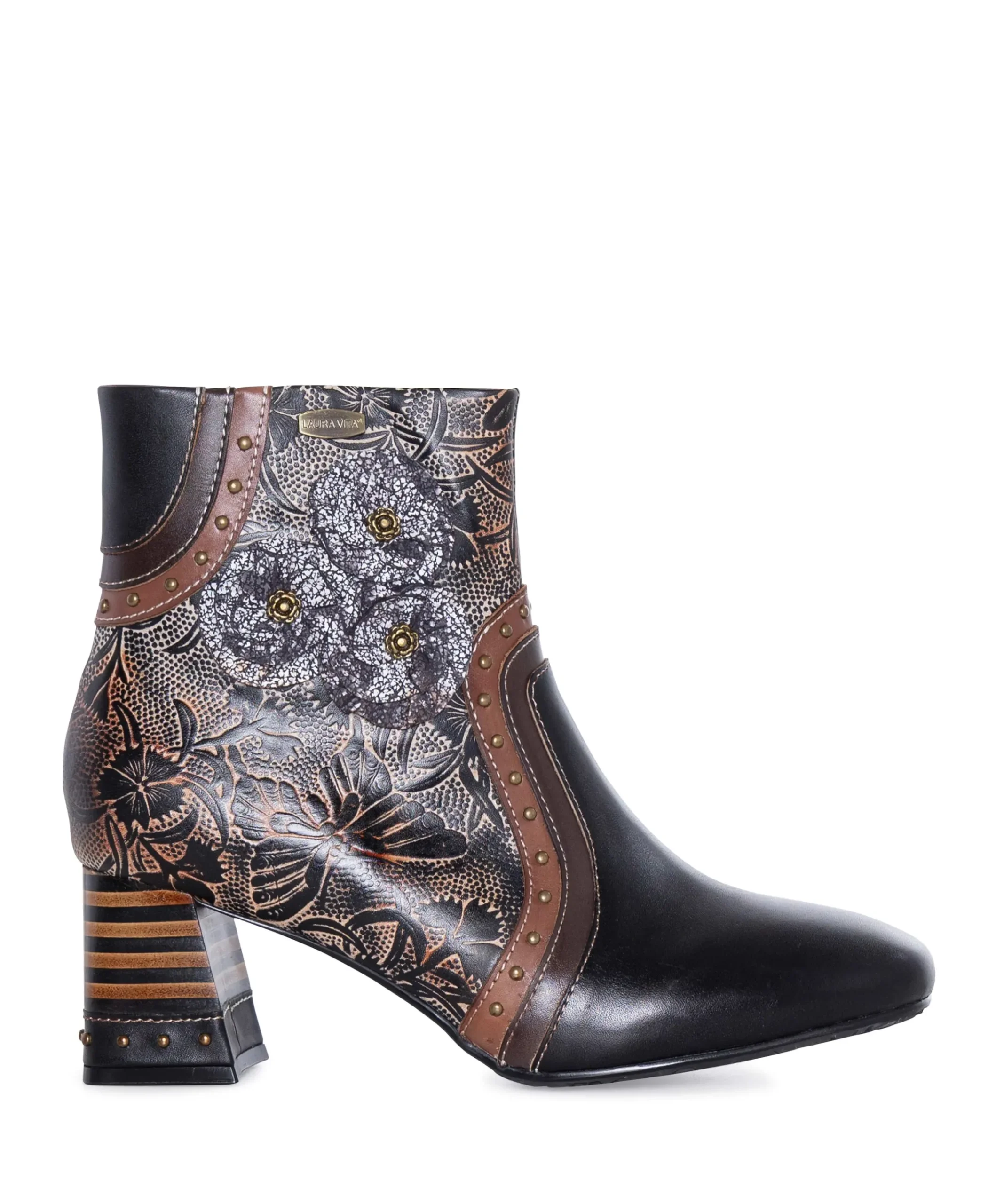 dames enkellaarzen zwart