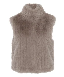 Dames gilet beige