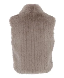 Dames gilet beige