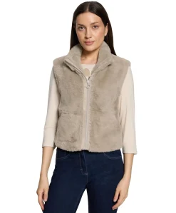 Dames gilet beige
