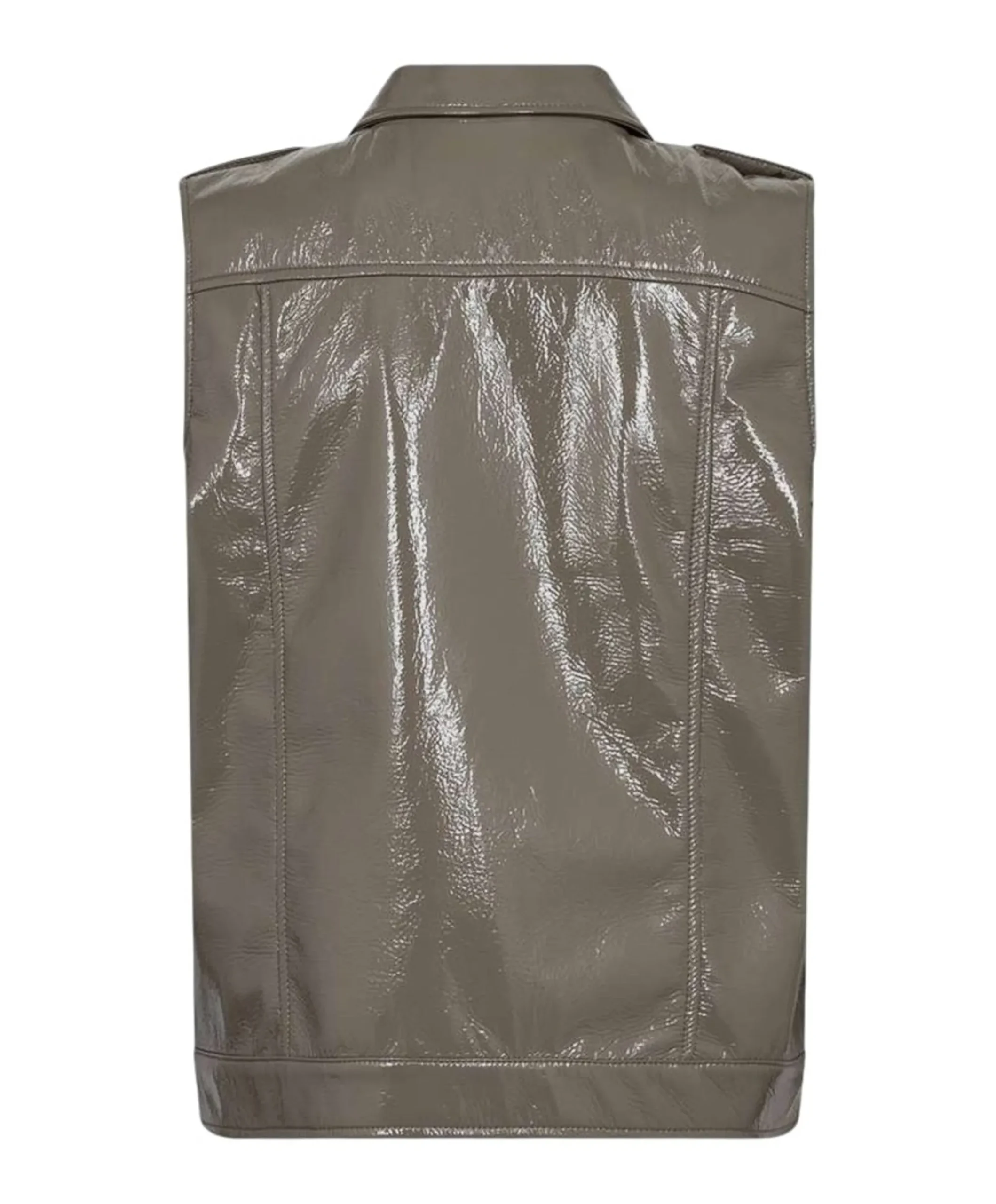 Dames gilet beige
