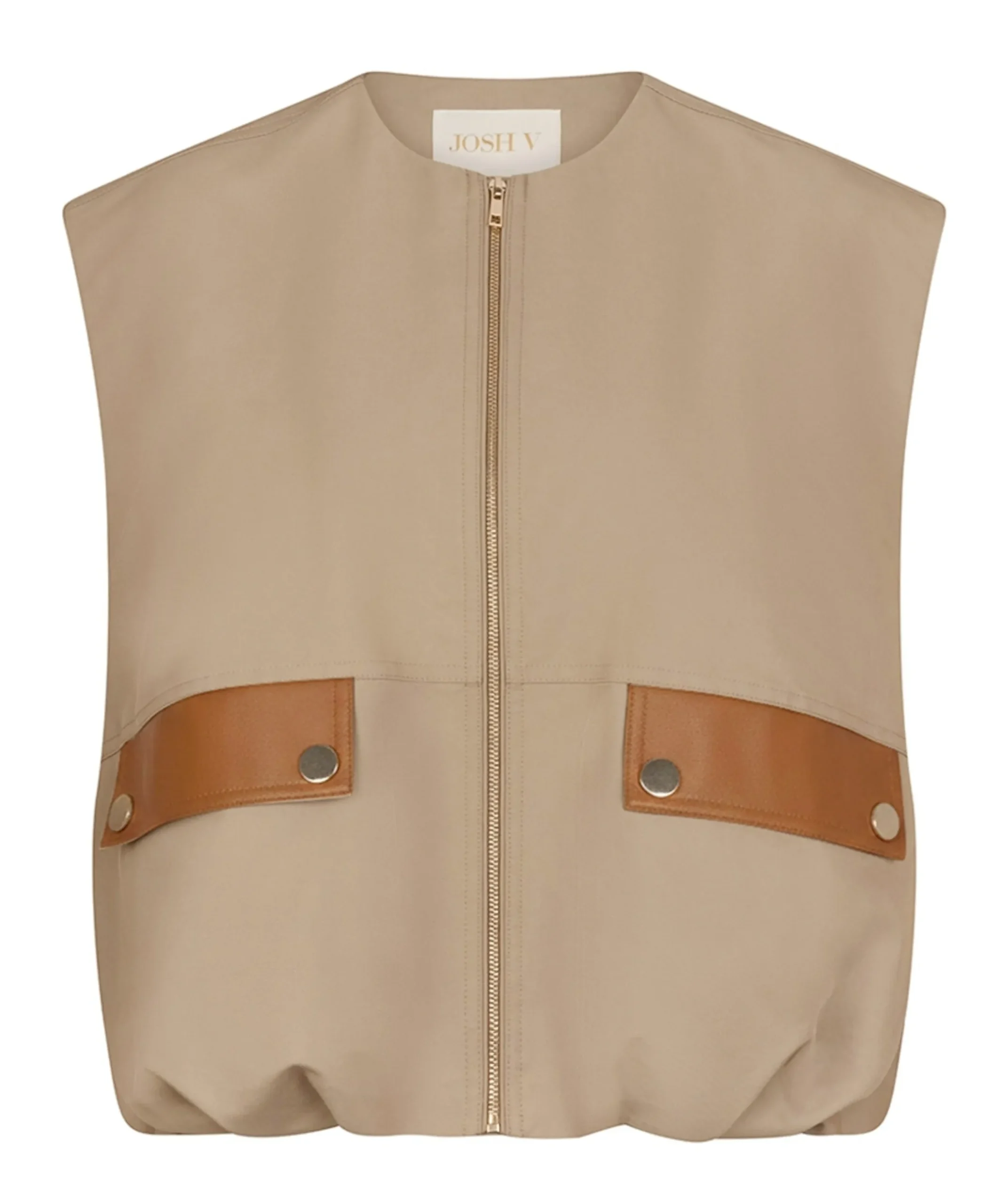 Dames gilet beige