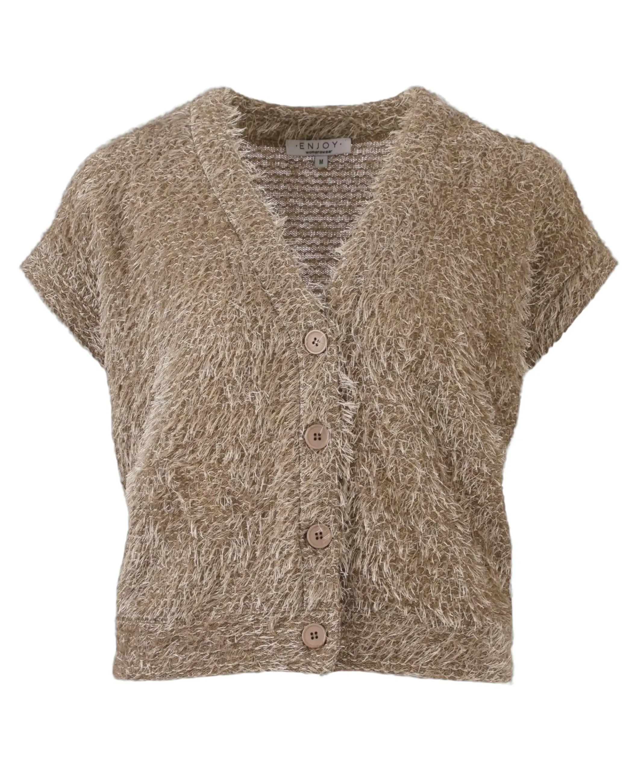 Dames gilet beige