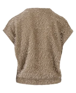 Dames gilet beige