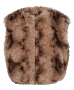 Dames gilet beige