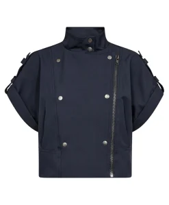 Dames gilet blauw