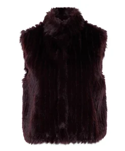 Dames gilet bordeaux