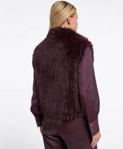 Dames gilet bordeaux
