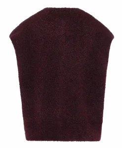 Dames gilet bordeaux