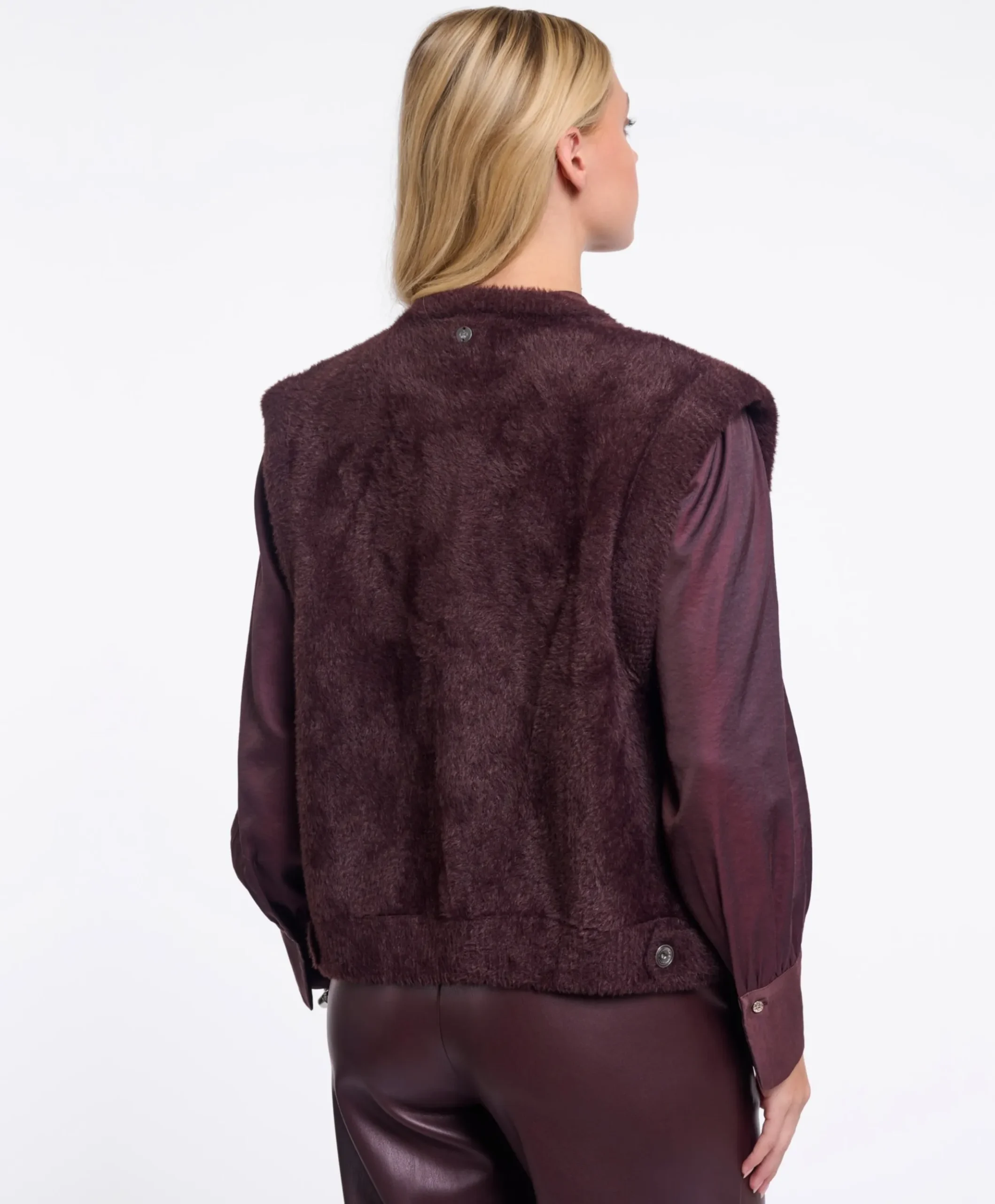 Dames gilet bordeaux