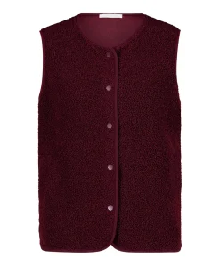 Dames gilet bordeaux