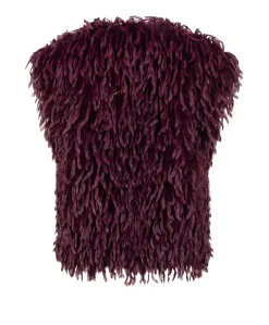 Dames gilet bordeaux