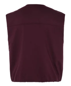 Dames gilet bordeaux