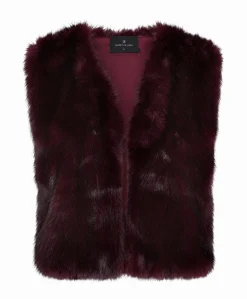 Dames gilet bordeaux