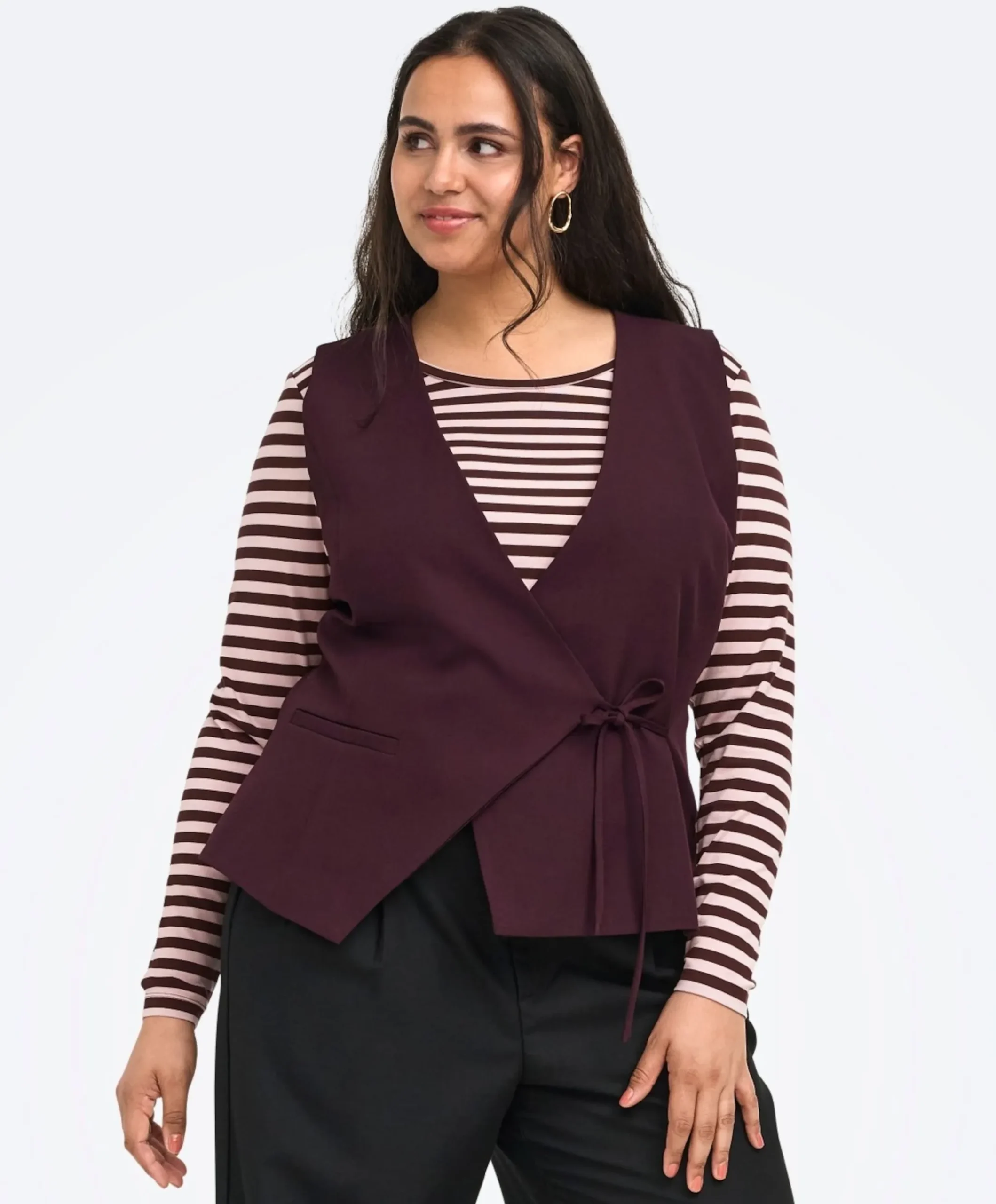 Dames gilet bordeaux