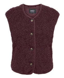 Dames gilet bordeaux