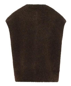 Dames gilet bruin
