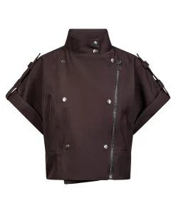 Dames gilet bruin