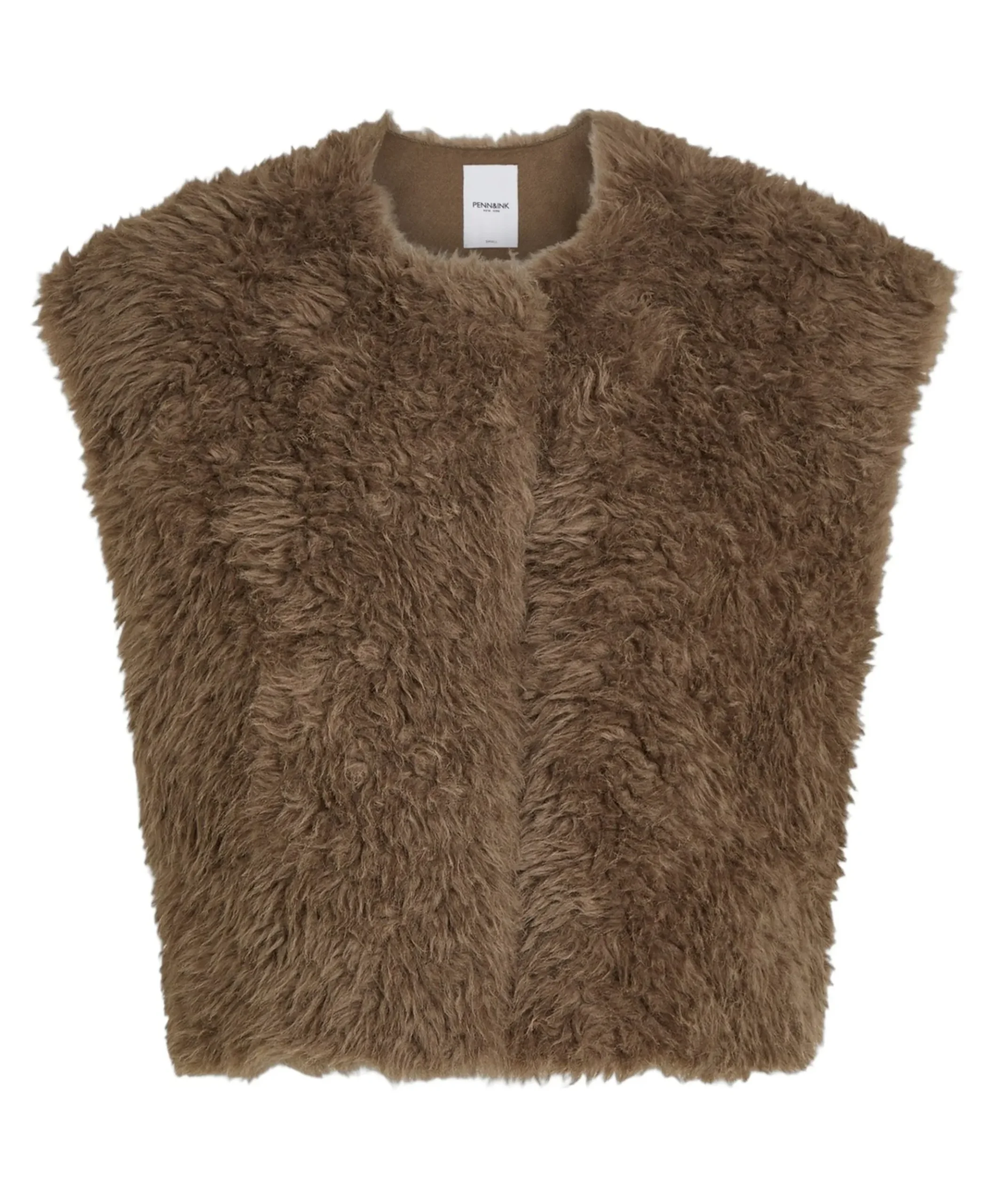 Dames gilet bruin