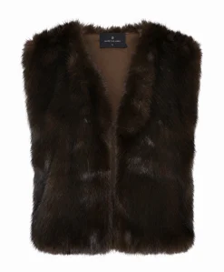 Dames gilet bruin