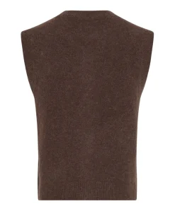 Dames gilet bruin