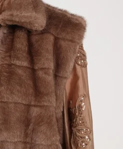 Dames gilet bruin