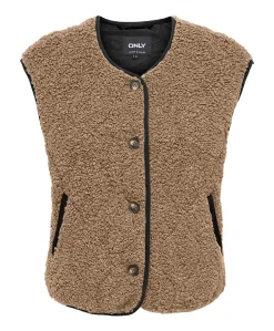 Dames gilet bruin