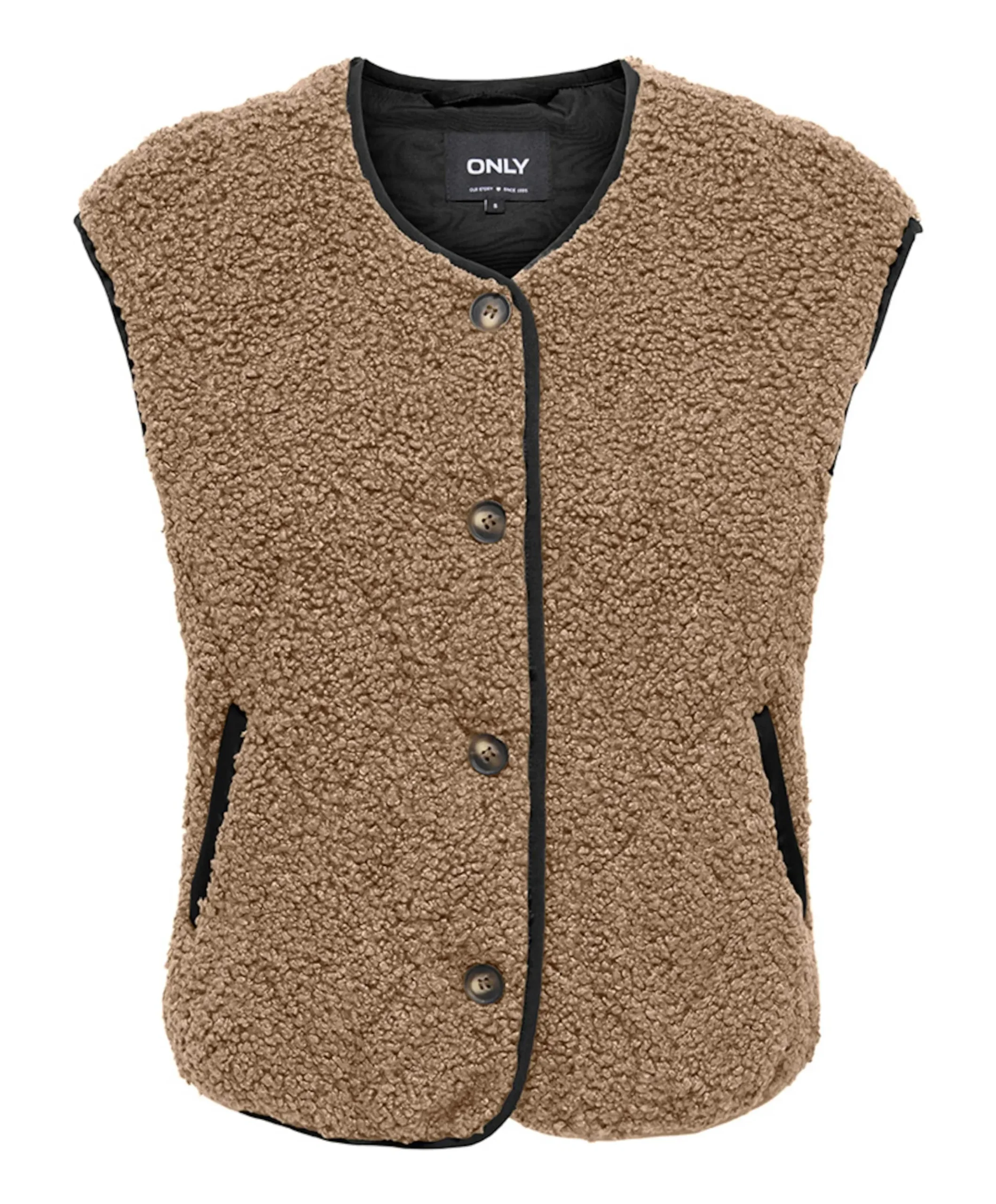 Dames gilet bruin