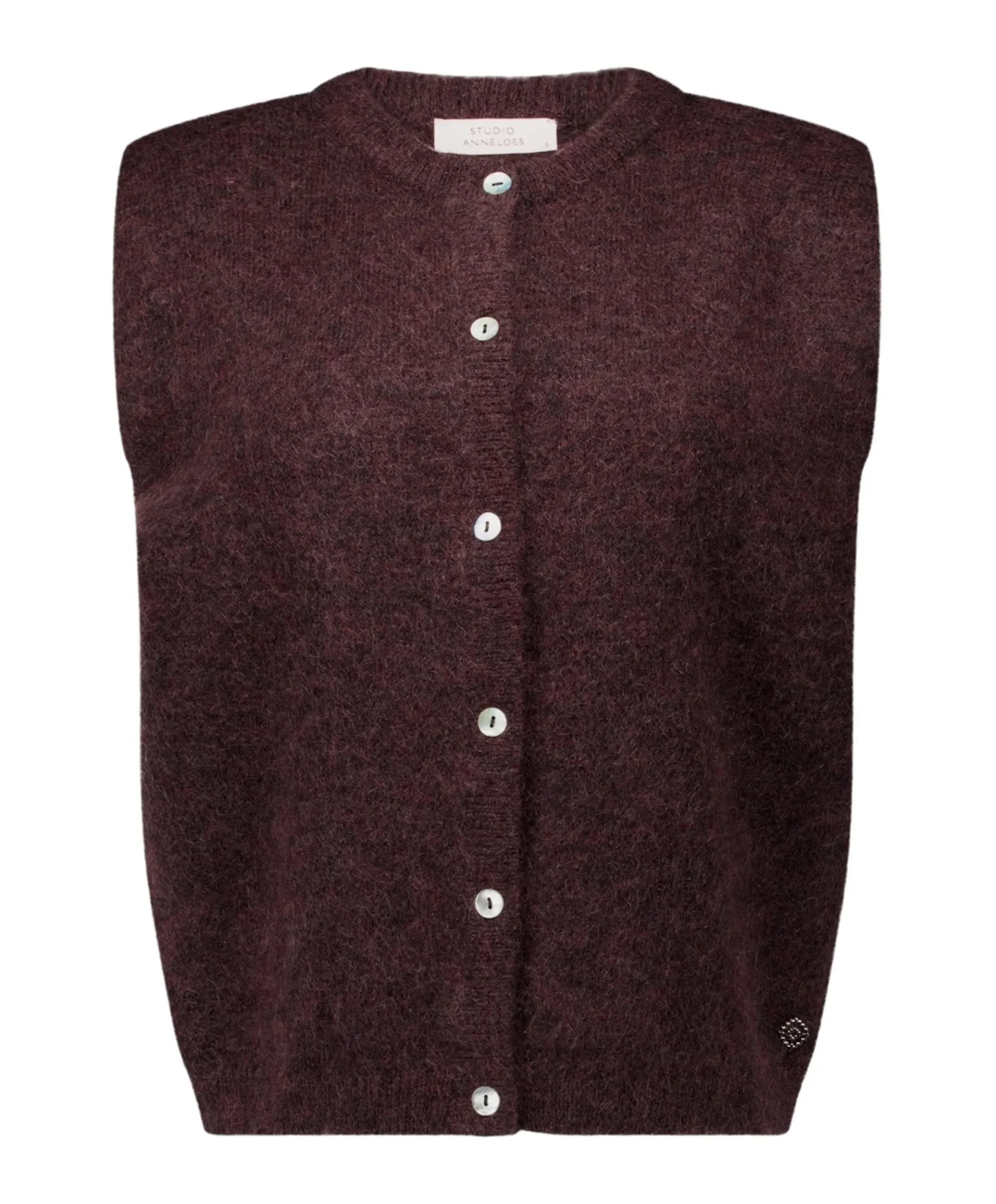 Dames gilet bruin