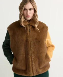 Dames gilet geel