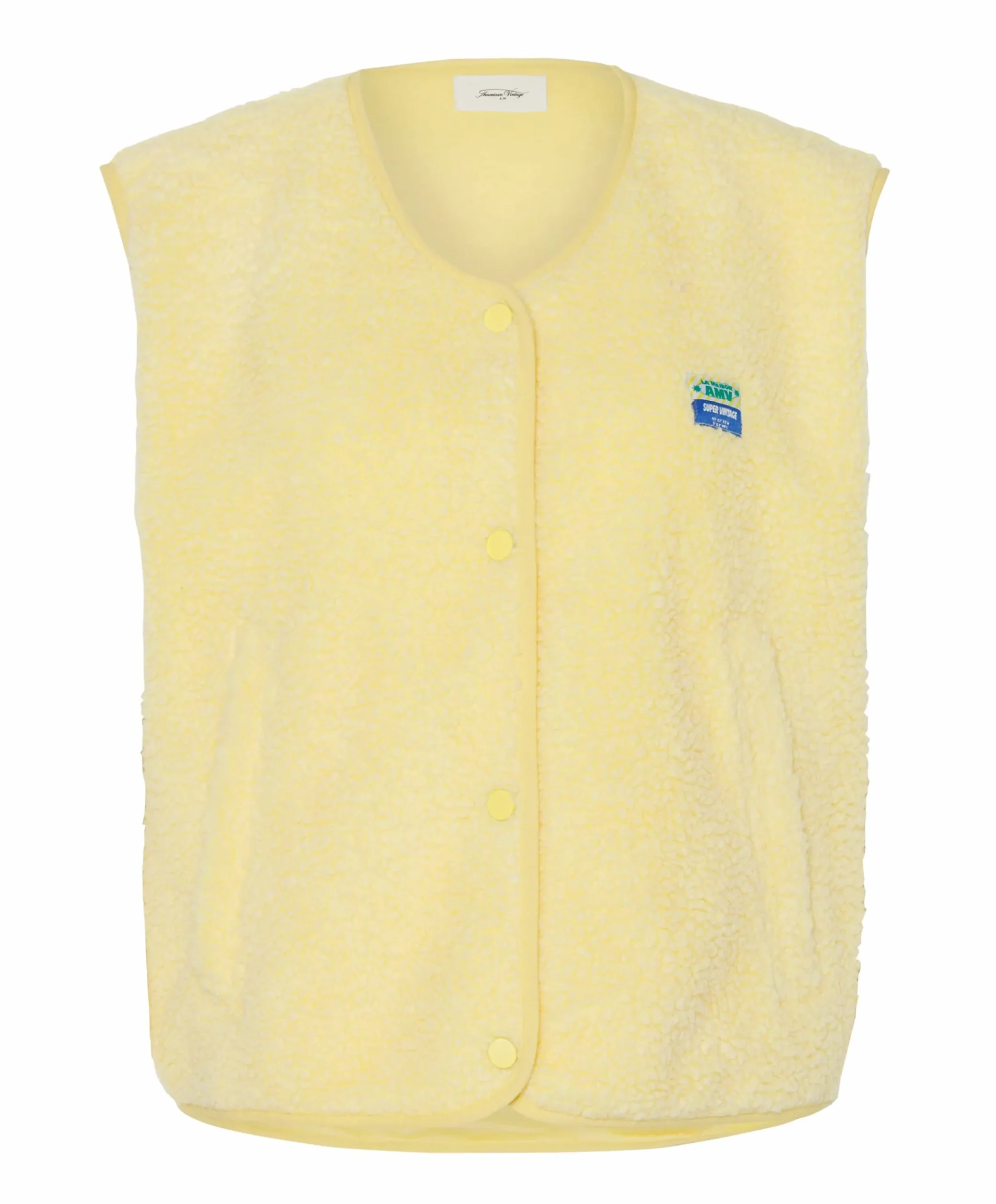 Dames gilet geel