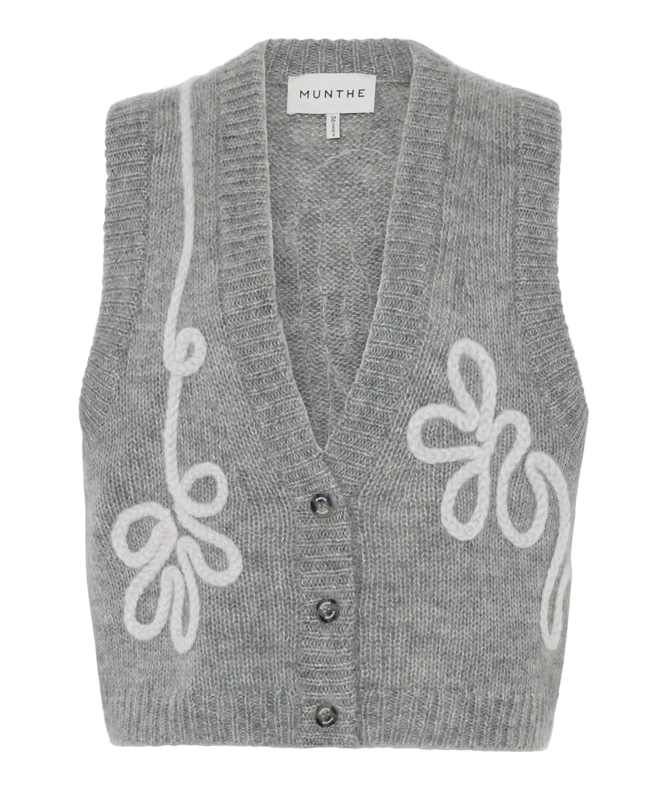 Dames gilet grijs