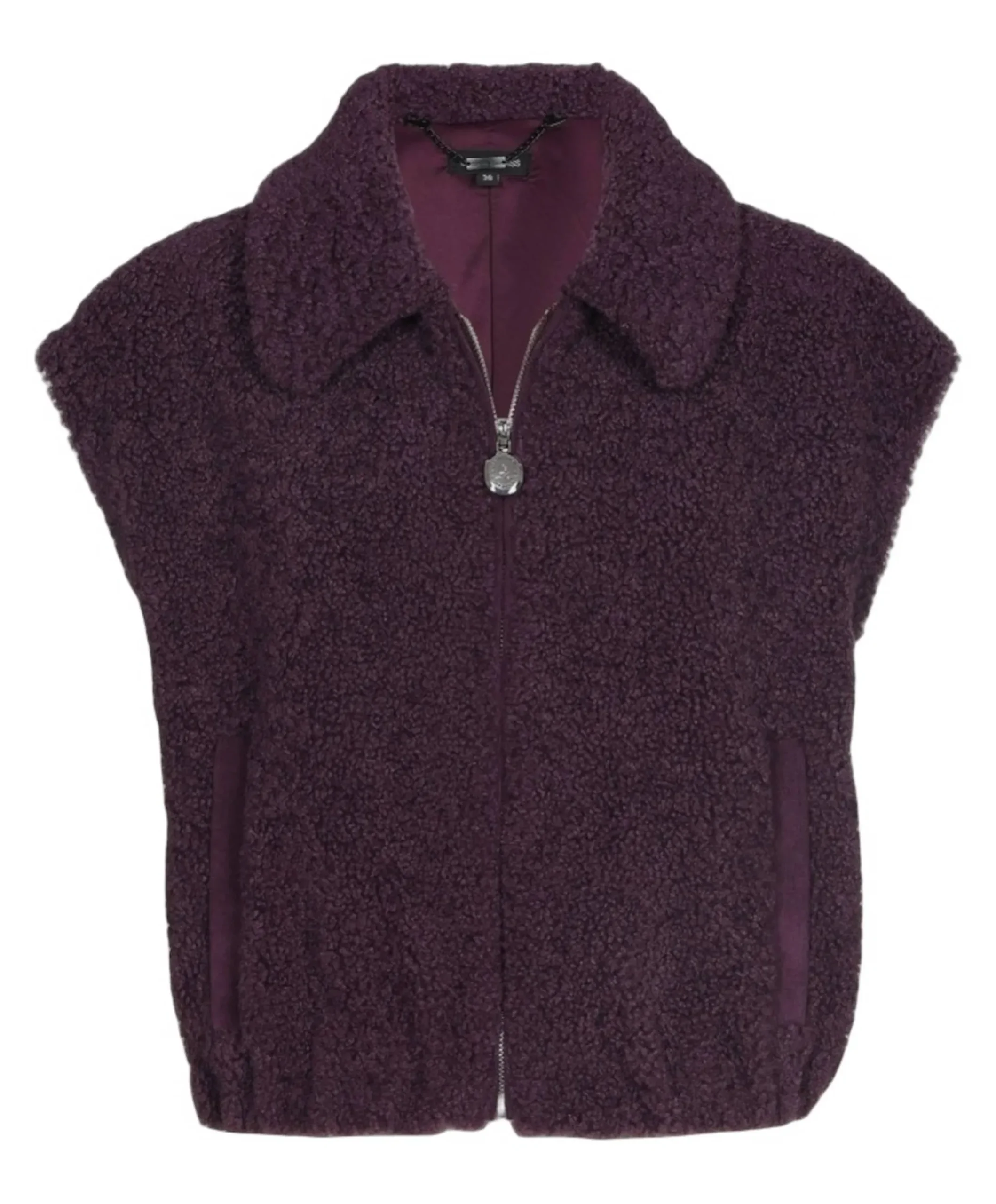 Dames gilet paars