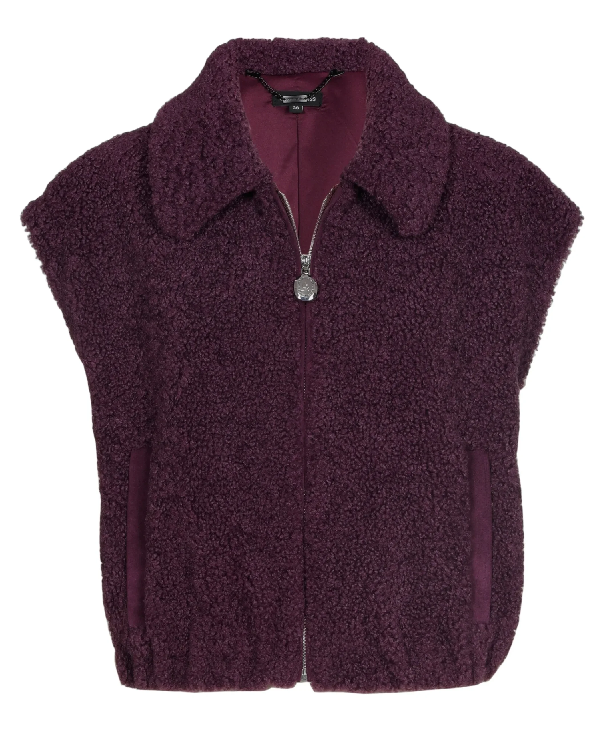 Dames gilet paars