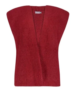 Dames gilet rood