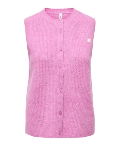 Dames gilet roze