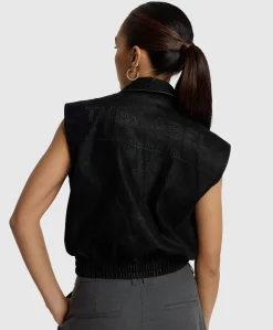 Dames gilet zwart
