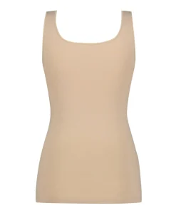 Dames hemd beige