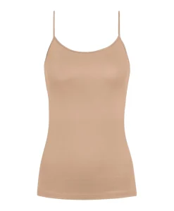 Dames hemd beige