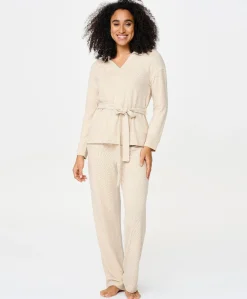 Dames huispak beige