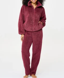 Dames huispak bordeaux