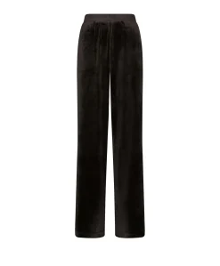 Dames huispak velours zwart
