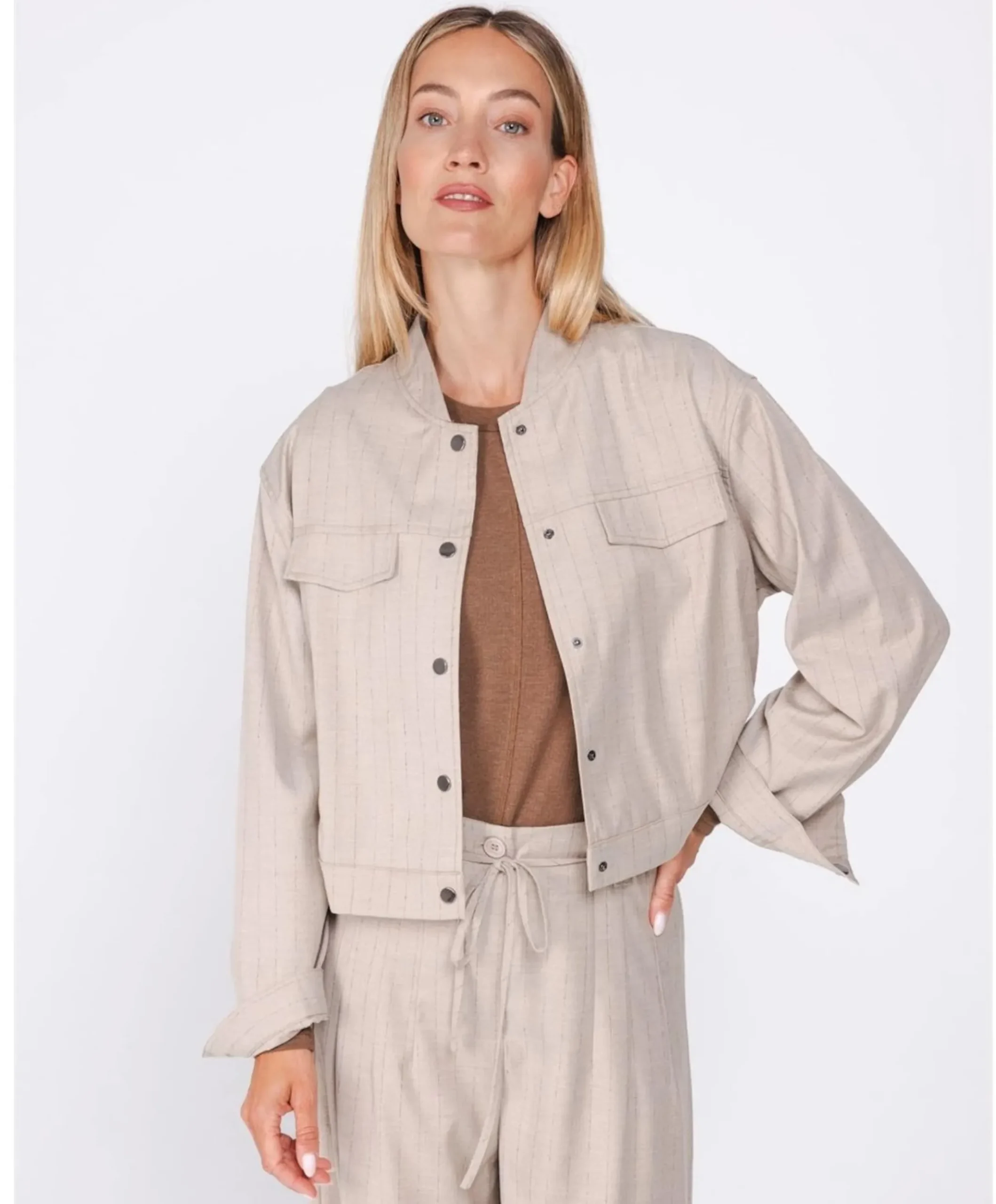 Dames jas beige