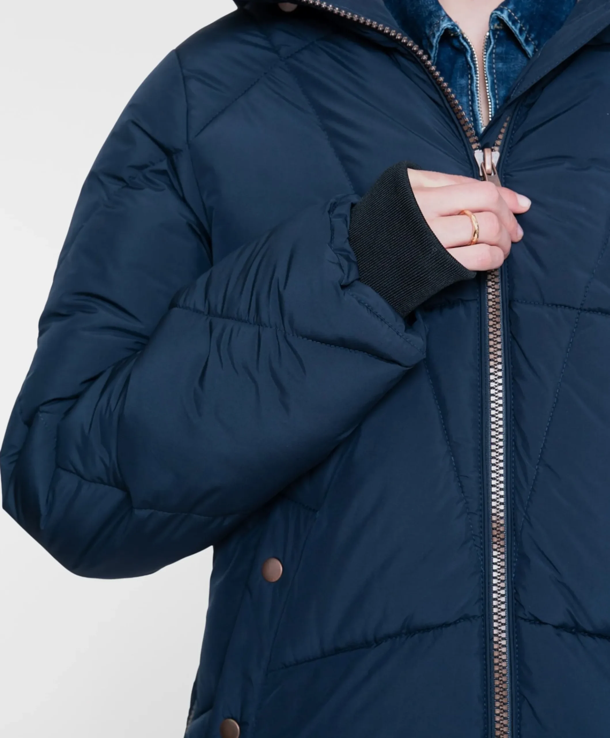 Dames jas blauw