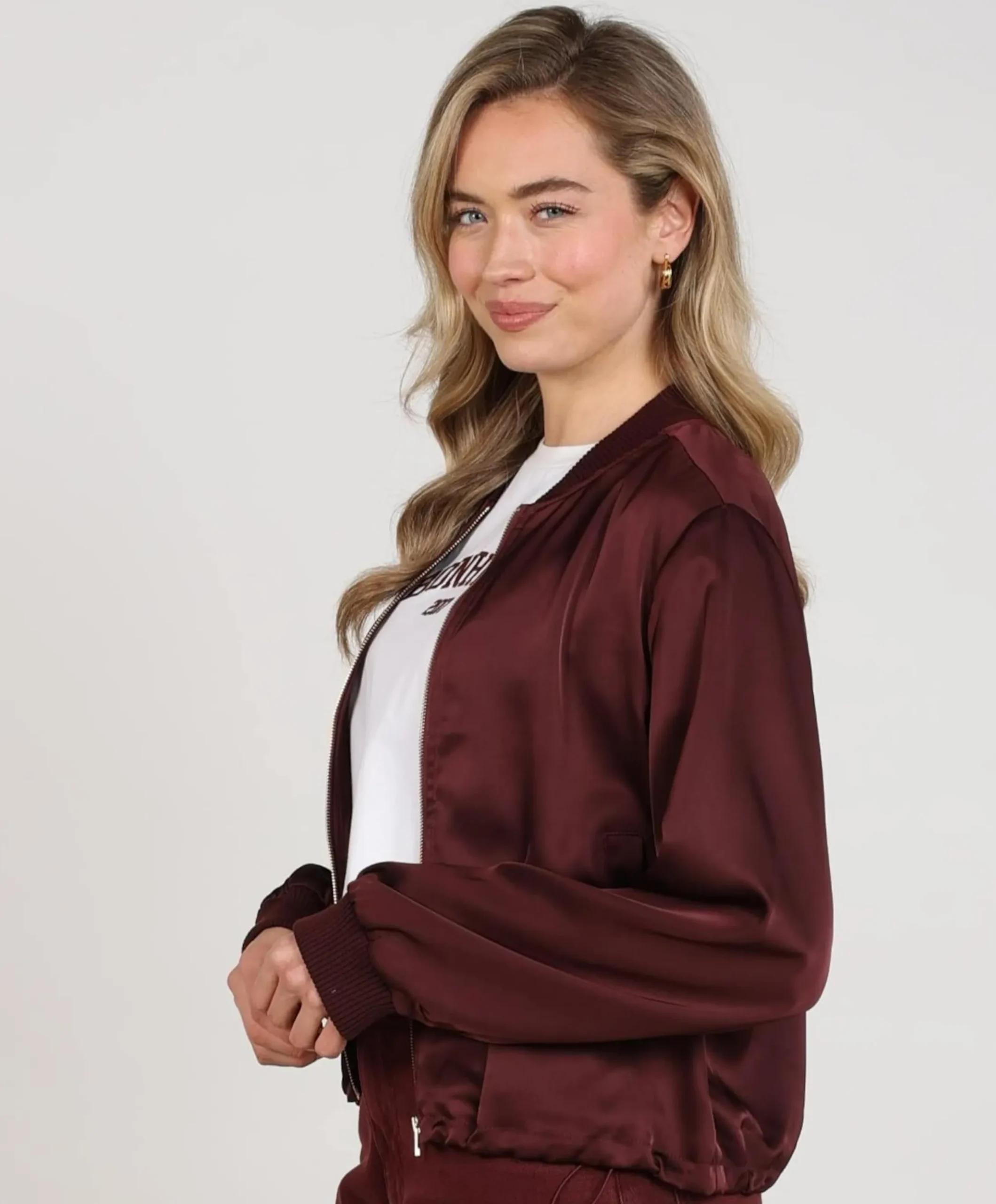 Dames jas bordeaux