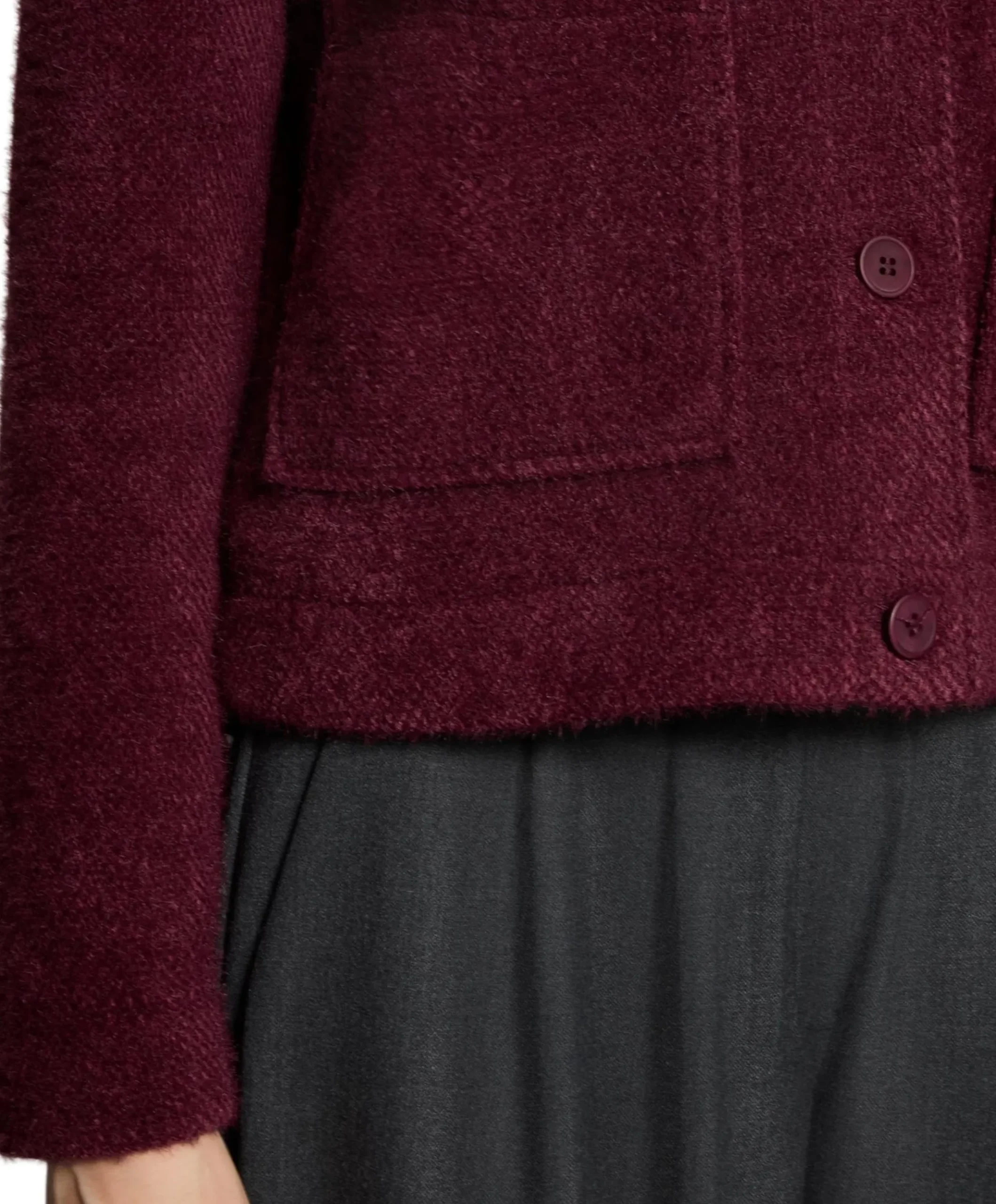 Dames jas bordeaux